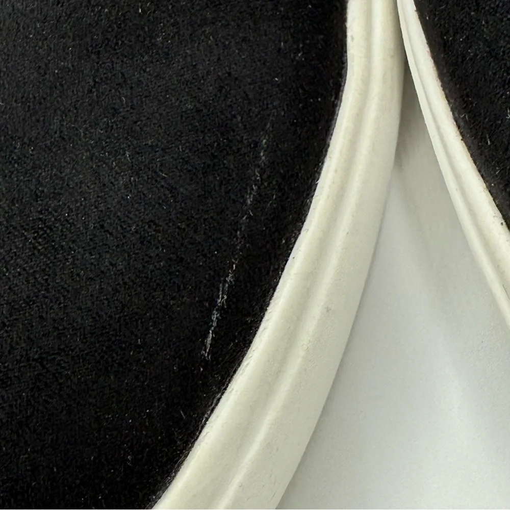 Giani Bernini Xenaa Black Slip-on Wedge Sneakers Suede & Leather Platform SZ 7.5 - Picture 13 of 15